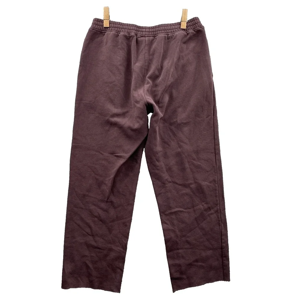 North Face Sweatpants Men's Medium Brown Fleece Cropped Gym Training Sports Gorp